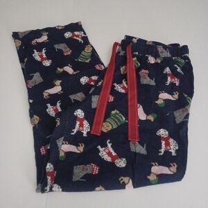 Sleep Sense Flannel Sleep Pants Dog Print Sz M